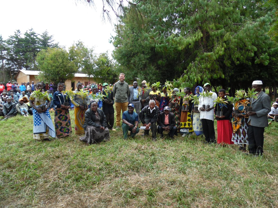 Wangama Villagers with Avocado Trees