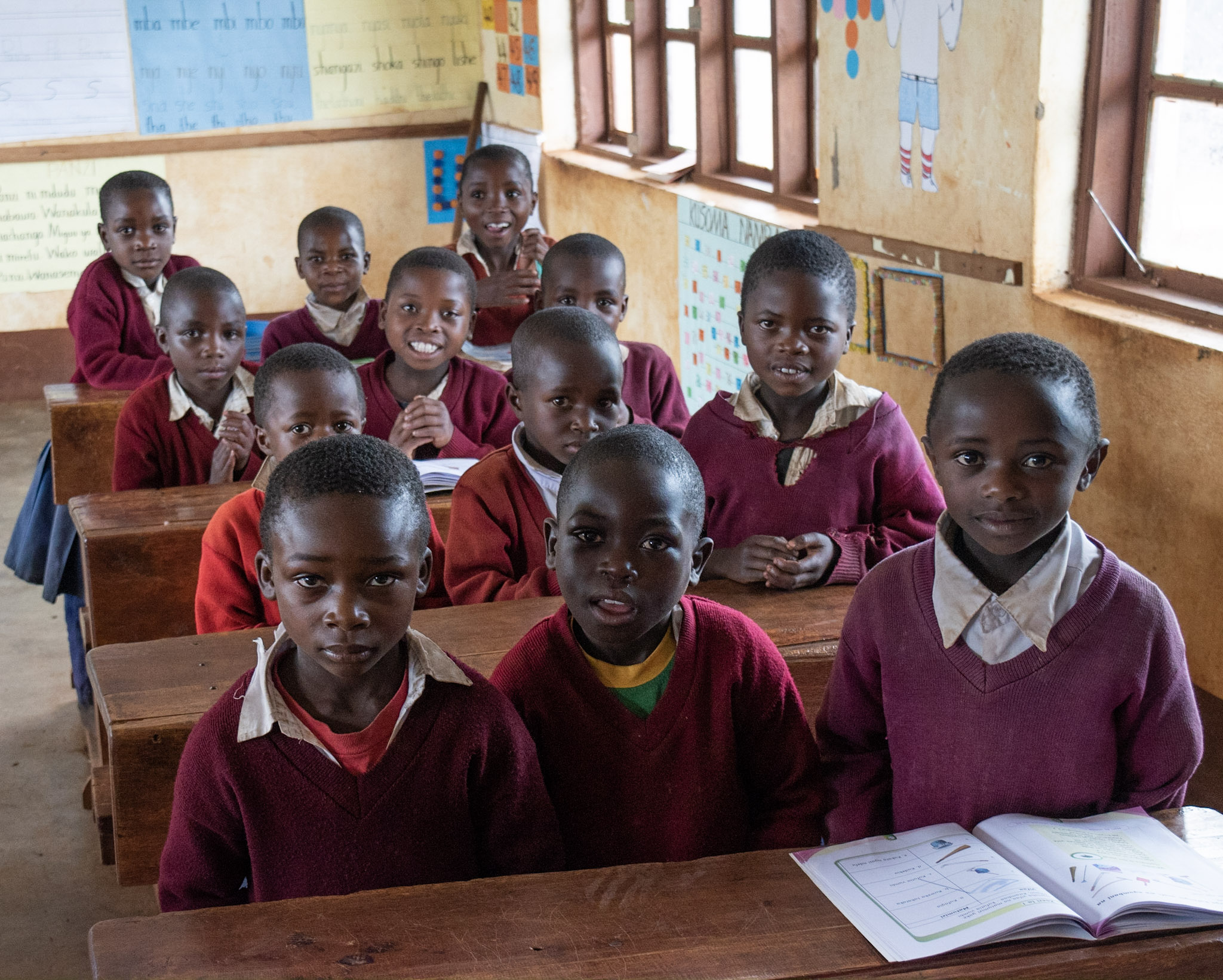 boys at school in Wangama