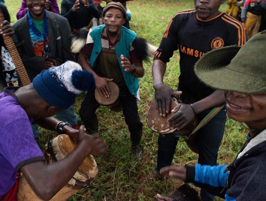 HIV/AIDS Support group drum circle